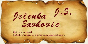 Jelenka Savković vizit kartica